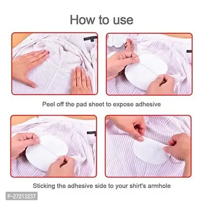 Sweat Pads Disposable Highly Absorbent Sweat Pads Cotton Anti Allergic (Pack of 10)-thumb3