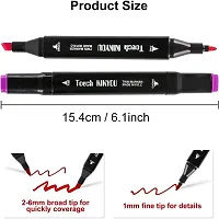 24 Pc Dual Tip Art Markers Alcohol Markers Pen Set  (Art Marker 24 Pc)-thumb4