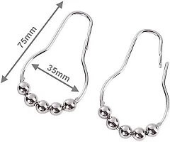 Rustproof Stainless Steel Shower Curtain Rings 12 Piece-thumb1