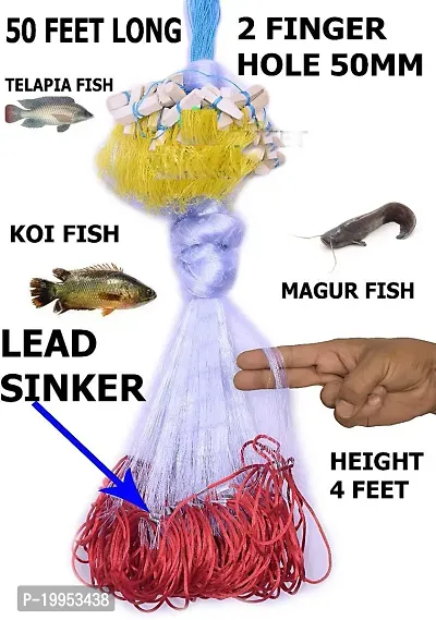 Buy Classic Castnet Fishing Net 18Mm Iron Sinker, Height 8.2Feet