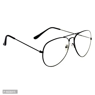 Gradient Butterfly Unisex Sunglasses - (aviator black Frame_CRLK|40|White Color Lens)-thumb2