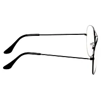 Gradient Butterfly Unisex Sunglasses - (aviator black Frame_CRLK|40|White Color Lens)-thumb2