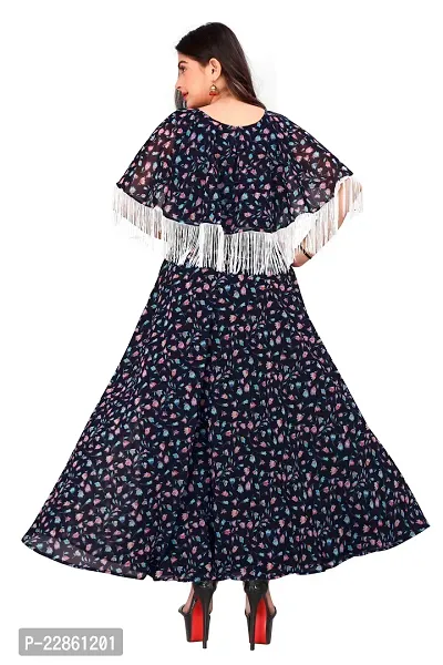 Classic Georgette Printed Dress for Women-thumb2