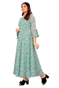 Classic Georgette Printed Maxi Dress for Women-thumb3