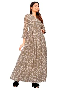 Classic Georgette Printed Maxi Dress for Women-thumb3