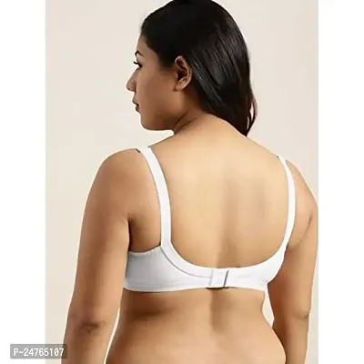 pavvoin Women Plus Size Full Coverage Non-Padded,Non Wired Pure Cotton Everyday Bra-thumb2