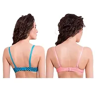 pavvoin doted Polka and neted pro Push-up Bra(Pack of 2,dotnetpush2_32)-thumb2