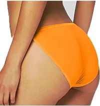 pavvoin Women's Muticolored String Bikini Panty Pack of 4-thumb2