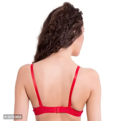 pavvoin Women's red Push Up Padded Bra-thumb3