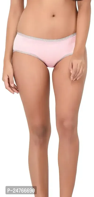 pavvoin Women's||Ladies||Girls Plain Dual Colored Bikini Brief Panty||Underwear-thumb0