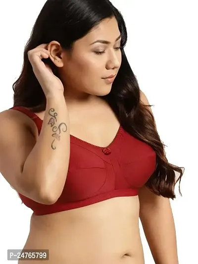 Buy pavvoin Women Plus Size Full Coverage Non-Padded,Non Wired Pure Cotton  Everyday Bra Online In India At Discounted Prices