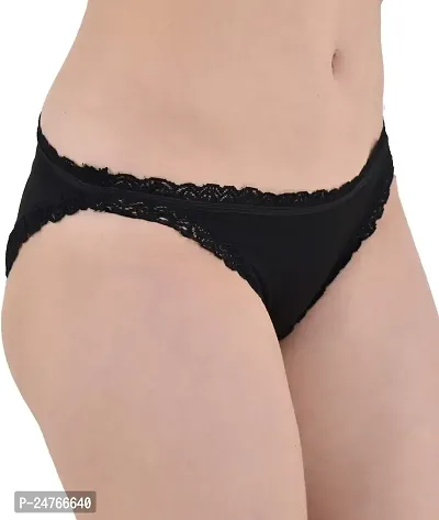 pavvoin Women's Black String Bikini Panty-thumb0