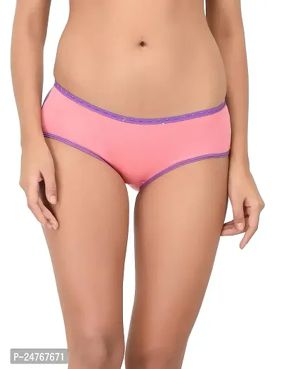 pavvoin Women's||Ladies||Girls Plain Dual Colored Bikini Brief Panty||Underwear-thumb2