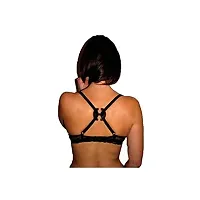 pavvoin women's PVC invisible Bra strap Clips concealer bra converter and bra 2 and 3 hook extender - Pack of 9(Black, White and Beige_Free Size)-thumb1