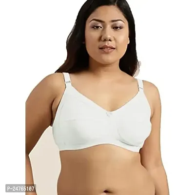 pavvoin Women Plus Size Full Coverage Non-Padded,Non Wired Pure Cotton Everyday Bra