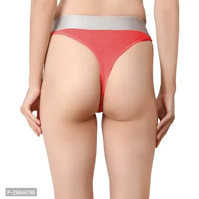 cailan kalai cotton blend red thong panty for women pack of 1-thumb2