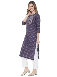 Mussy Women Cotton Embroidery Straight Kurti-thumb2