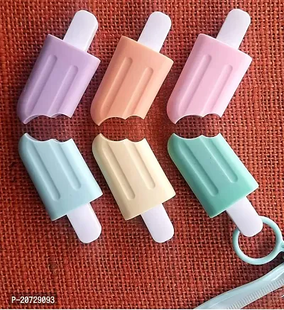 UKRAAFT Quirky Pastel Ice Cream Stick Popsicle Shape Highlighters | Set Of 6 Pastel Shades | Chisel Tip Fine Grip Marker Pen | For Stationery Hoarders  Kids | Party Return Gifts For Girls-thumb0