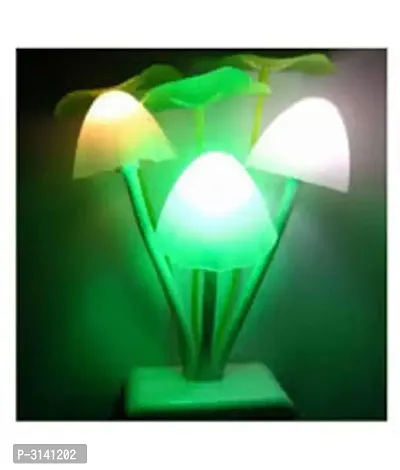 Night Sensor Lamp Automatic On/Off Nature Illumination with Flowers-thumb0