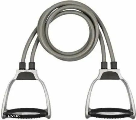 Toning Tube Grey with Plastic Handles  Resistance Tube Pack of 2-thumb0
