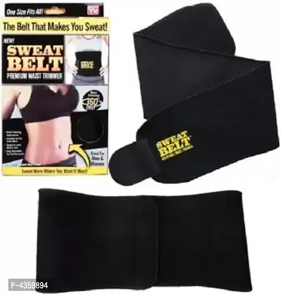 Women Shapewear (sweat belt) Thigh Support  (Black)-thumb0