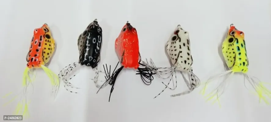 FISHING FROG 15 GRAM FROG IMAGE SHOWING 5 COLOR CUSTOMER WILL RECEIVE  / NAKLI MANDAK / FISHING LURE / SOFT BAIT  / SILICON FROG