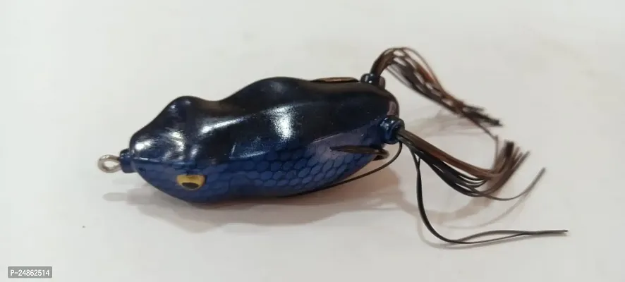 FISHING MULLER FROG / FISHING FROG  /SOFT BAIT APPROX 20 GRAM ROYAL BLUE COLOR WITH SHADED GRAPHICS   1 PC