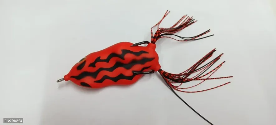 FISHING FROG 21 GRAM  RED BLACK   PRINT 1PC / SILICON FROG