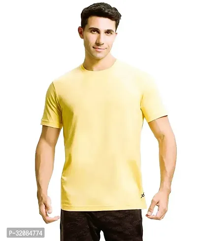 Stylish Polyester Solid Tshirt for Men-thumb0