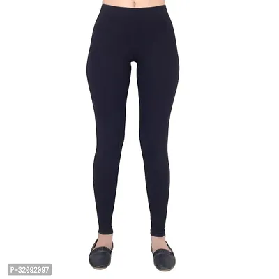 Stylish Solid Polyester Legging for Women-thumb0