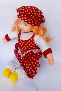Mayank  Company Battery Operated Musical Poem Doll Singing Songs and Poem Baby Girl Doll, Soft Fabric-thumb1