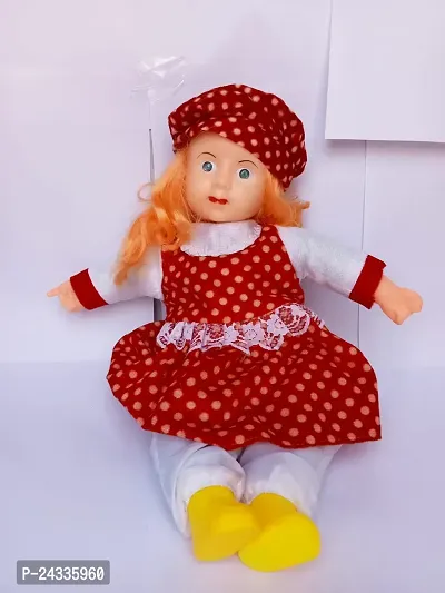Mayank  company  Battery Operated Doll Beautiful Pretend Play Fabric Singing Songs and Poem Doll for Girl