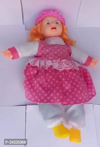 Mayank  company  Battery Operated Doll Beautiful Pretend Play Fabric Singing Songs and Poem Doll for Girl-thumb3
