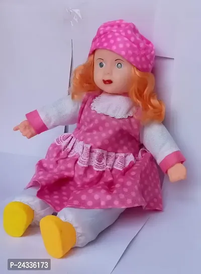 Mayank  company Cute Looking Pretend Play Fabric Singing Songs and Poem Doll for Girl birthday gifts