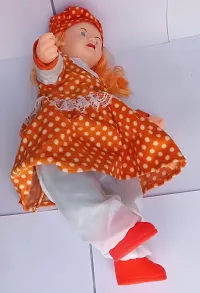 Mayank  company Beautiful Doll Looking Musical Rhyming Poem Dolls, Laughing and Singing Soft Push Stuffed Talking Girl Toy-thumb2