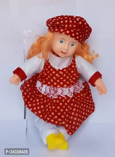 Mayank  company Cute Looking Poem Doll Girl Kids Stuffed Plush Soft Musical Doll for Kids-thumb0