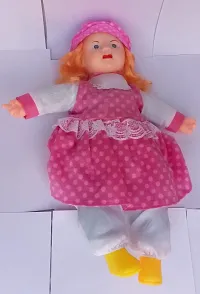 Mayank  company Cute Looking Poem Doll Girl Kids Stuffed Plush Soft Musical Doll for Kids-thumb1