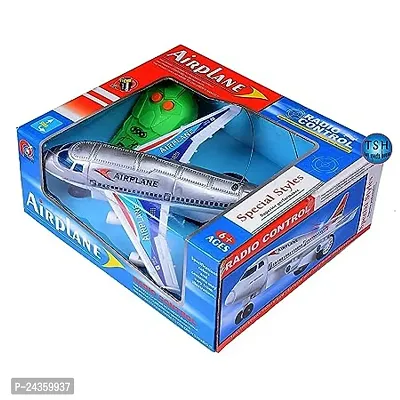 Mayank  company Latest Model Remote Control Battery Operated Small Plastic Airplane Toy Radio Control Running Plane/Moving Aeroplane with Light for Kids