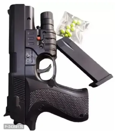 Mayank  company PUBG Mouser Pistol Gun with Laser Light for kids and boys Guns  Darts (Black) Darts  Plastic Bullets-thumb0
