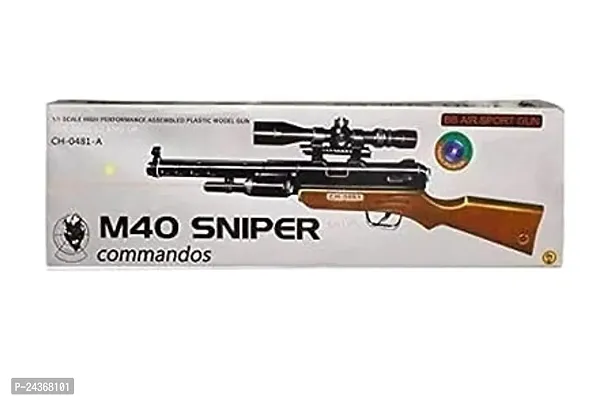 Mayank  company M40 Black Toy Riffle Sniper Commando Gun for Kids-thumb0