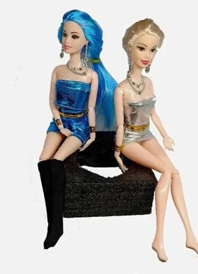 Beautiful Plastic Dolls for Girls Pack of 2