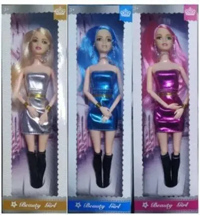 Beautiful Plastic Doll Combo for Girls