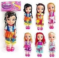 Mayank  company Small Baby Twin Girl Sisters Long Hair Doll for Kids (Multicolor)-thumb1