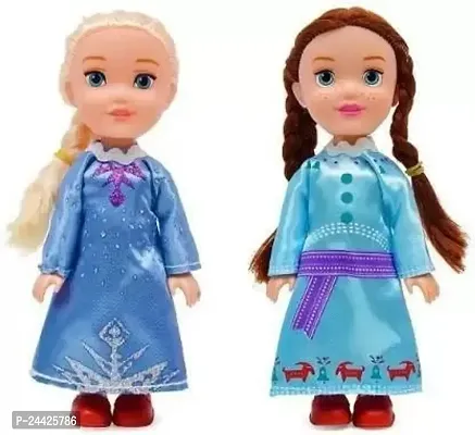 Mayank  company Two Fashion Style Doll Sister with Long Hair for Toddlers Girls and Boys  (Multicolor)