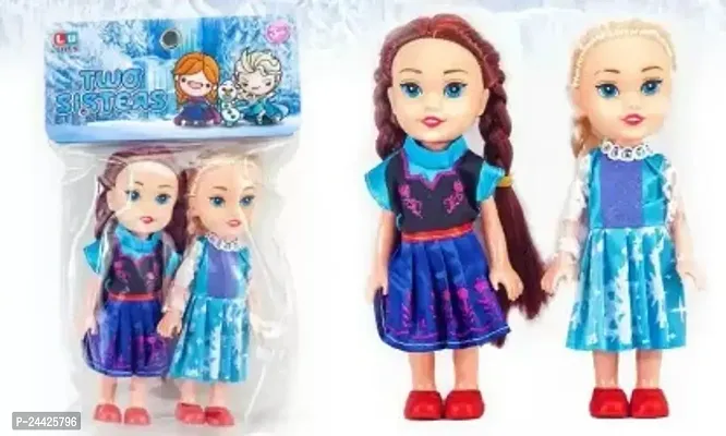 Mayank  company 2 Pretty Sisters Doll Set for Girls  Kids, Foldable Arms  Legs