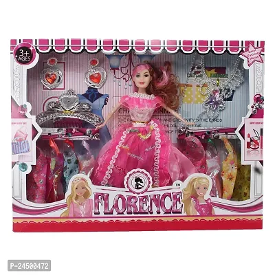 Mayank  company Fashion Doll Toys for Baby Kids Dolls House Collection | Beautiful Doll Toy for Girls Sets of Fashion Accessories with Movable Joints