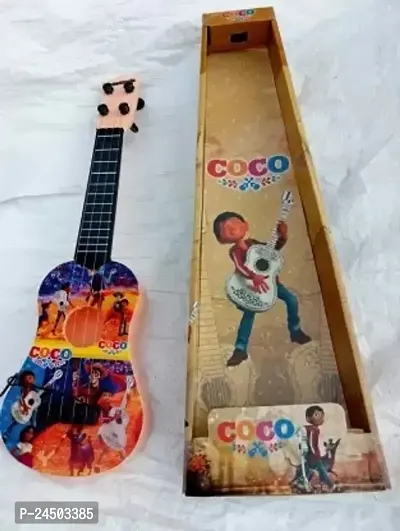 4-String Cartoon Printed Small Guitar Toy ( Print Many Vary ) - Pack of 1