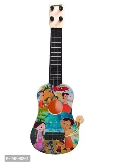 4-String Cartoon Printed Small Guitar Toy ( Print Many Vary ) - Pack of 1