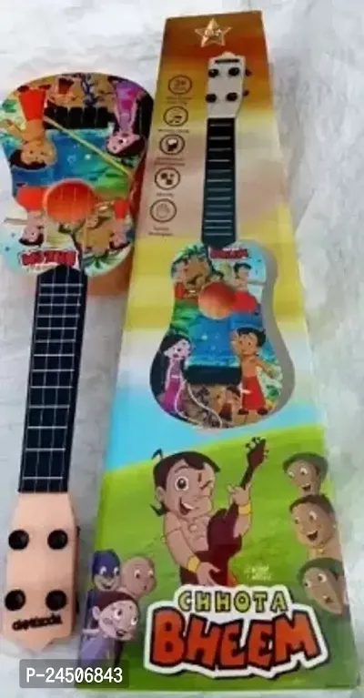 4-String Cartoon Printed Small Guitar Toy ( Print Many Vary ) - Pack of 1