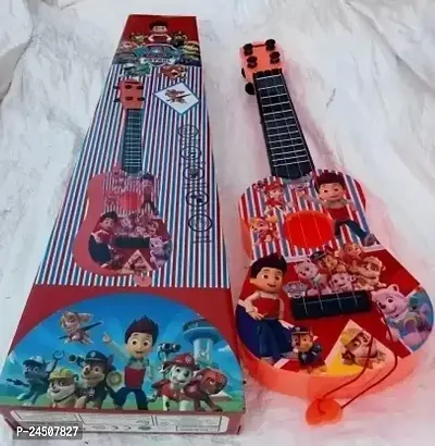 4-String Cartoon Printed Small Guitar Toy ( Print Many Vary ) - Pack of 1